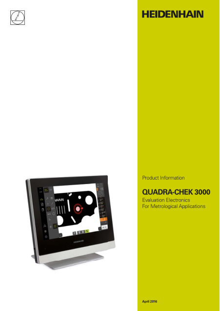 QUADRA-CHEK 3000 Evaluation Electronics For Metrological Applications