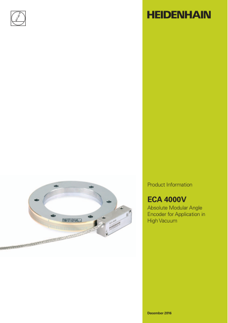 ECA 4000V Absolute Modular Angle Encoder for Application in High Vacuum