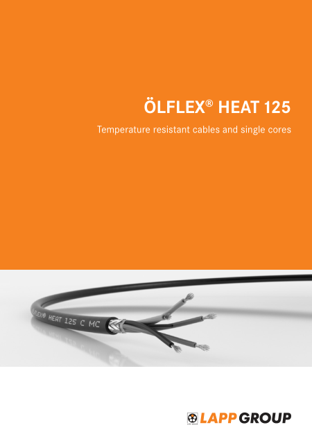 ÖLFLEX® HEAT 125 耐高温电缆